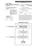 SYSTEM AND METHOD FOR PROVIDING ADVERTISEMENT OPTIMIZATION SERVICES diagram and image