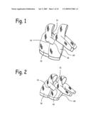 Garment with underarm externally accessible breast pockets and method of use diagram and image