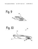 Garment with underarm externally accessible breast pockets and method of use diagram and image