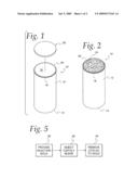 Biodegradable test cylinder mold diagram and image