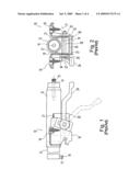 Adjustable steering column assembly with compressive locking mechanism diagram and image