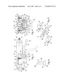 Adjustable steering column assembly with compressive locking mechanism diagram and image