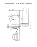 Carbon canister with valve activated by weight of saturated carbon diagram and image