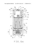 Carbon canister with valve activated by weight of saturated carbon diagram and image