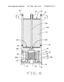 Carbon canister with valve activated by weight of saturated carbon diagram and image