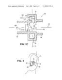 Self-fitting device for location in an ear canal diagram and image