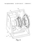 Folded triangular sidewall ducted ports for loudspeaker enclosure diagram and image