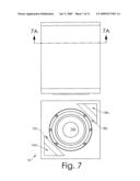 Folded triangular sidewall ducted ports for loudspeaker enclosure diagram and image