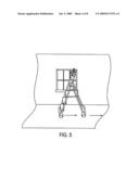 Lightweight movable work platform diagram and image