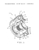 Electro-mechanical gear selector diagram and image