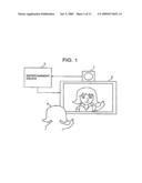 Information processing system, entertainment system, and information processing system input accepting method diagram and image