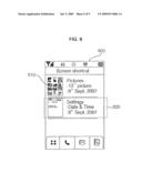 MOBILE TERMINAL AND METHOD OF CONTROLLING OPERATION OF THE MOBILE TERMINAL diagram and image