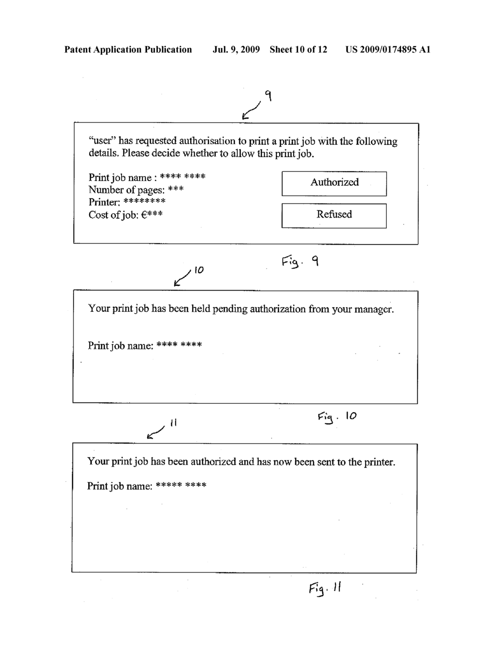 METHOD AND APPARATUS FOR CONTROLLING ROUTING OF PRINT JOBS - diagram, schematic, and image 11