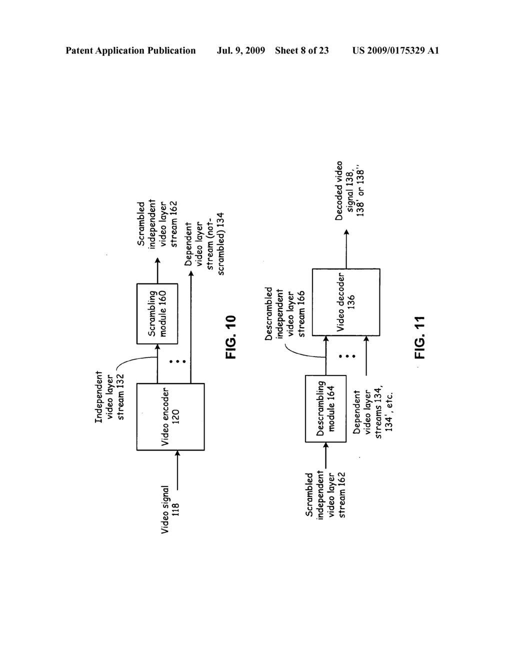 VIDEO PROCESSING SYSTEM FOR SCRAMBLING LAYERED VIDEO STREAMS AND METHODS FOR USE THEREWITH - diagram, schematic, and image 09
