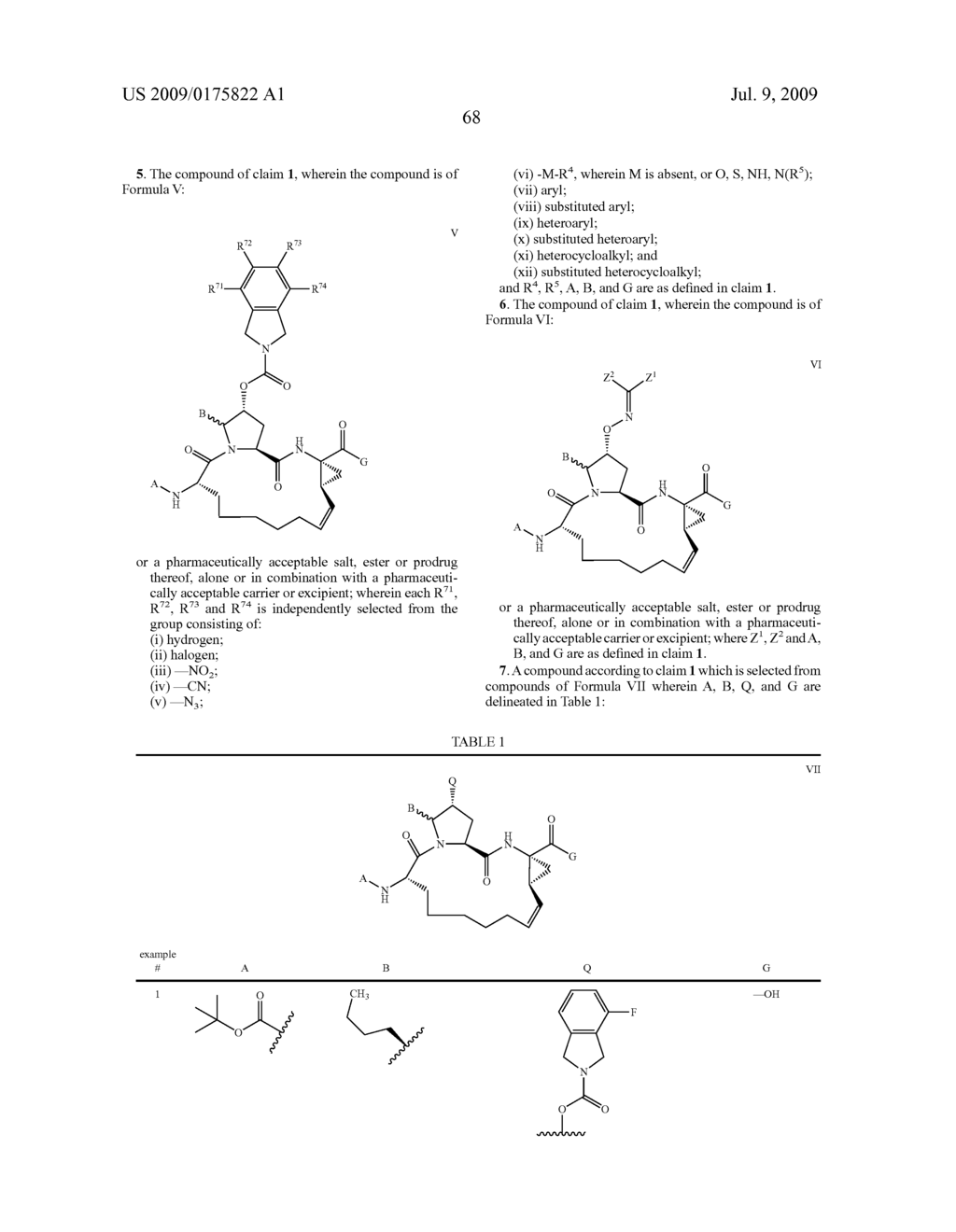C5-SUBSTITUTED, PROLINE-DERIVED, MACROCYCLIC HEPATITIS C SERINE PROTEASE INHIBITORS - diagram, schematic, and image 69