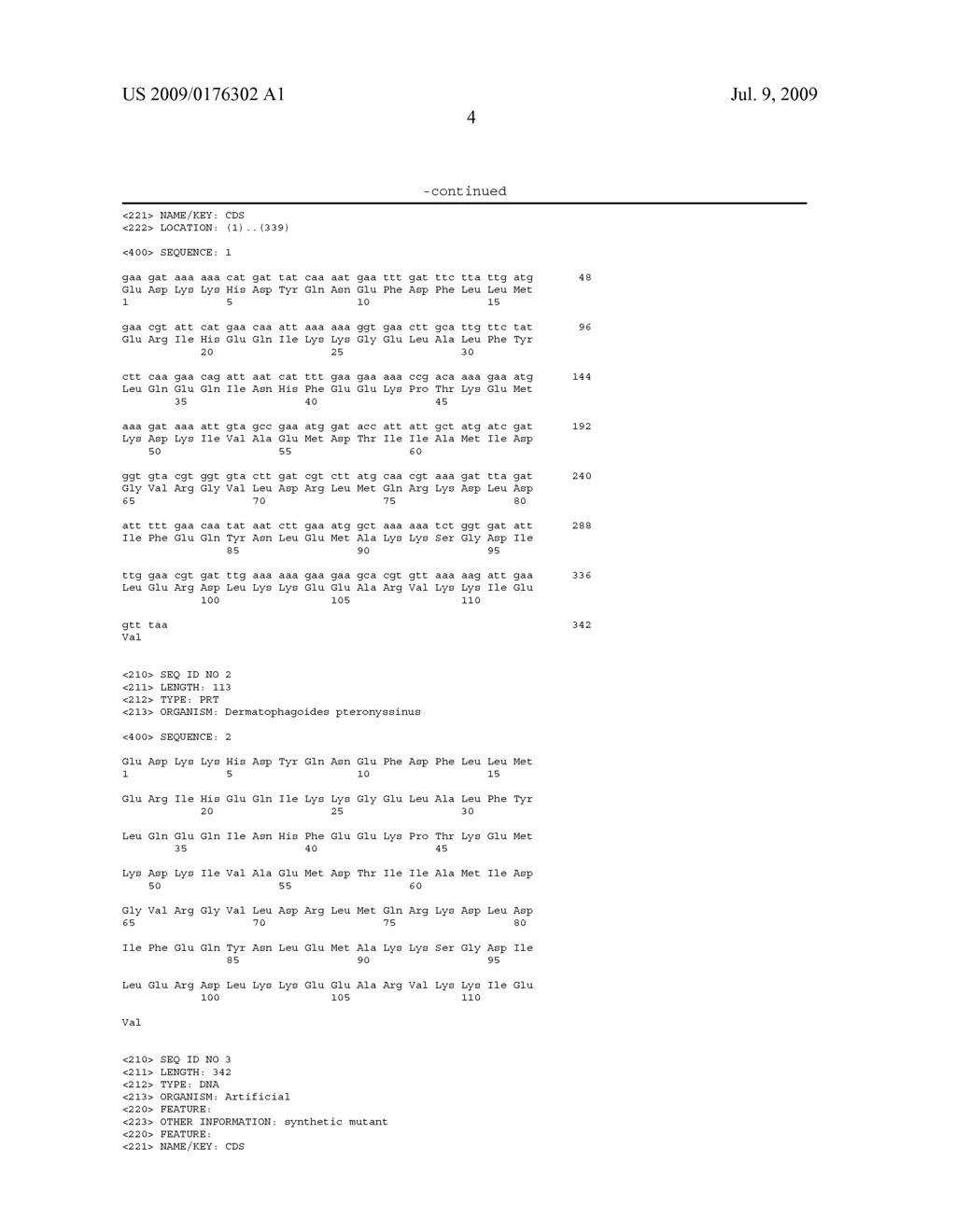 Modified Mite Allergen and Pharmaceutical uses Thereof - diagram, schematic, and image 11