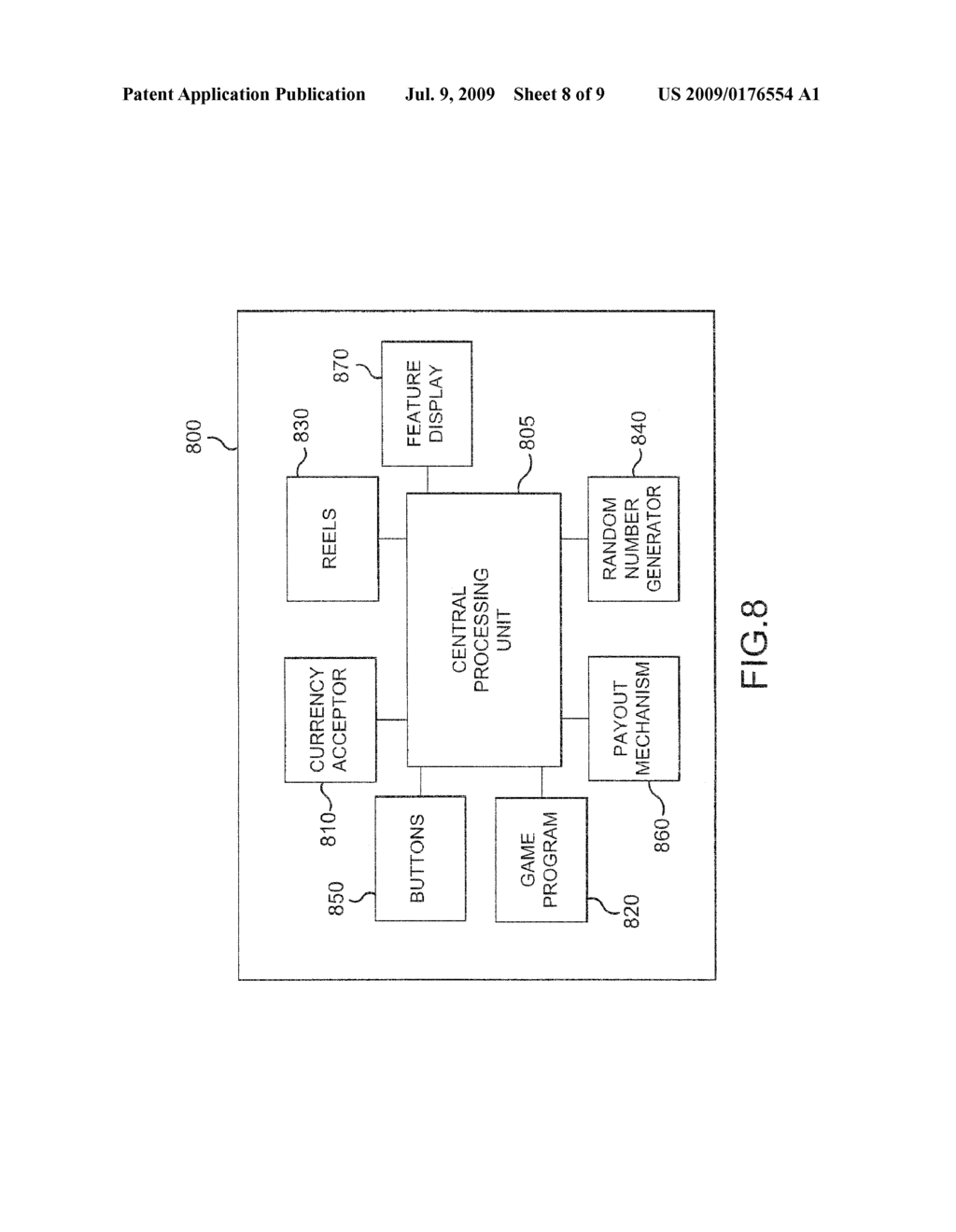 Wagering Game, Gaming Machine and Networked Gaming System and method with a Multiple-Progressive Wheel Game and Associated Methods - diagram, schematic, and image 09