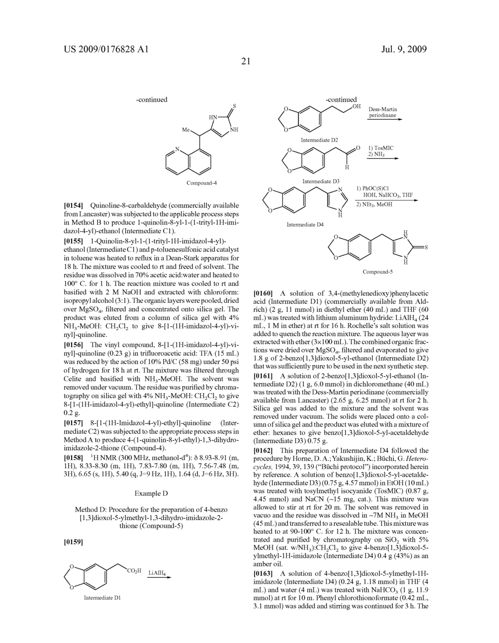 4-(CONDENSED CYCLICMETHYL)-IMIDAZOLE-2-THIONES ACTING AS ALPHA2 ADRENERGIC AGONISTS - diagram, schematic, and image 22