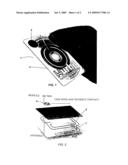 Digital card cd/dvd with contacless microcomputer chip for transportation systems diagram and image