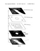 Digital card cd/dvd with contacless microcomputer chip for transportation systems diagram and image