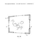 Re-usable, adaptable framing device diagram and image