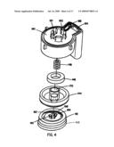 Adjustable exhaust assembly for pneumatic fastener diagram and image