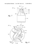 Drill Bit and Cutter Element Having a Fluted Geometry diagram and image