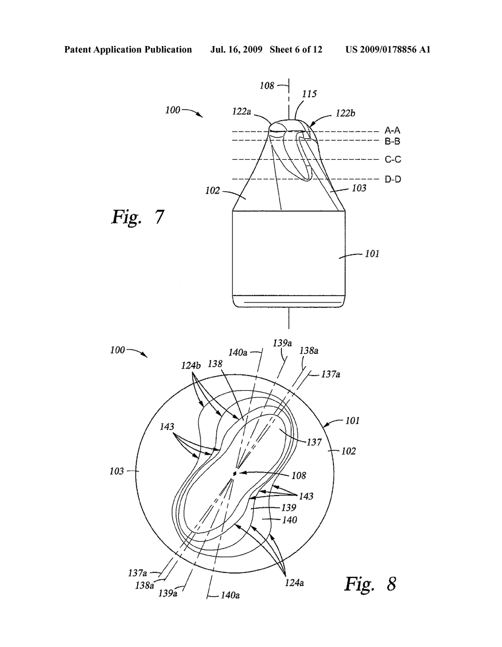 Drill Bit and Cutter Element Having a Fluted Geometry - diagram, schematic, and image 07