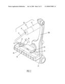 Buffering device for brake mechanism for adjusting pressure on wheels diagram and image