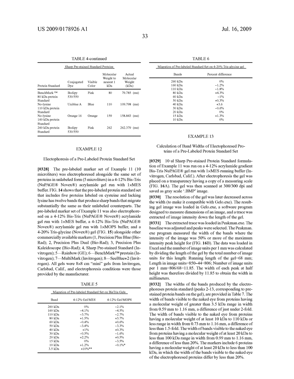 Sharply Resolving Labeled Protein Molecular Weight Standards - diagram, schematic, and image 61