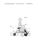 Sitting Orthopedic Mobility Scooter diagram and image