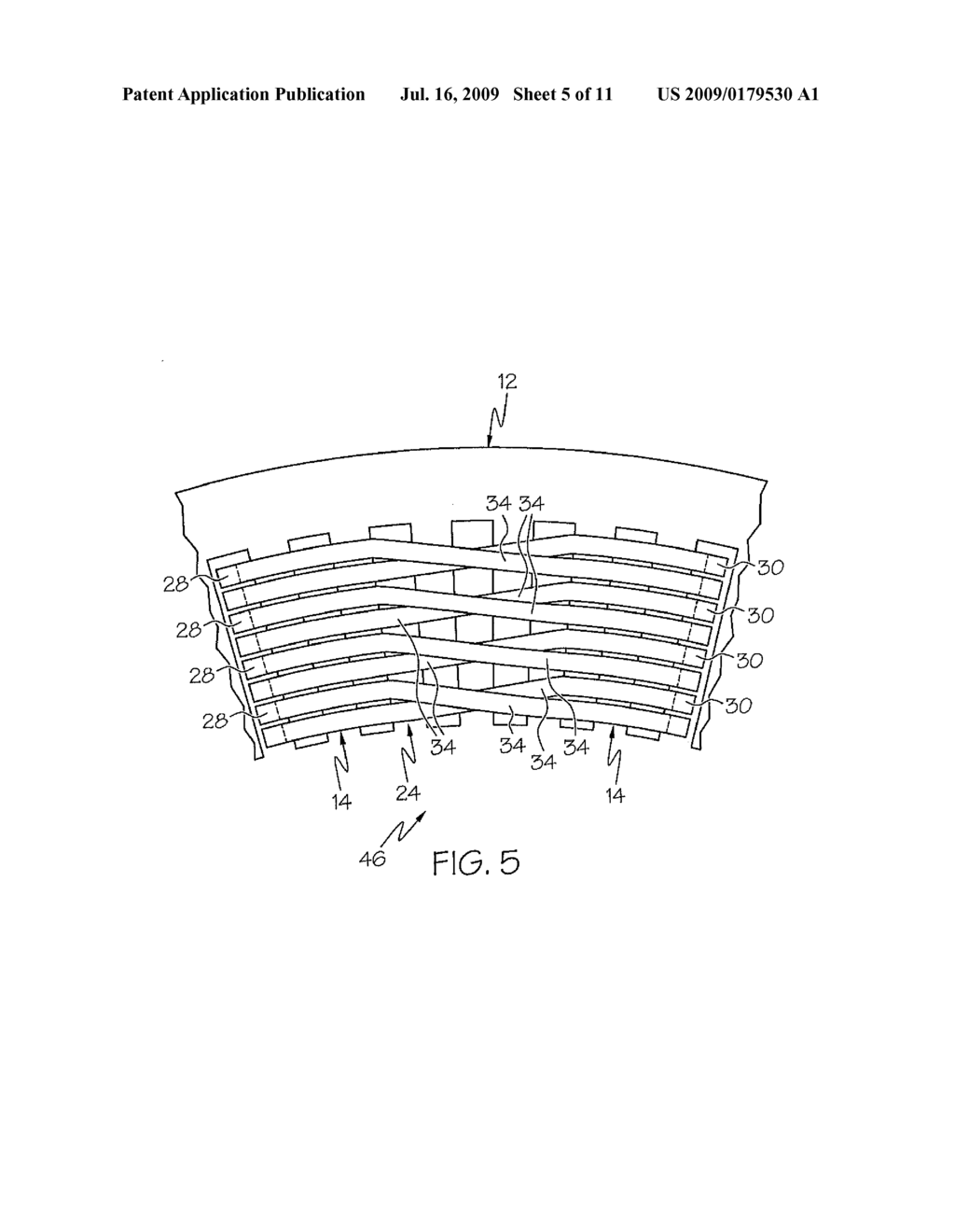 STATOR WINDING HAVING SAME RADIAL POSITIONS - diagram, schematic, and image 06