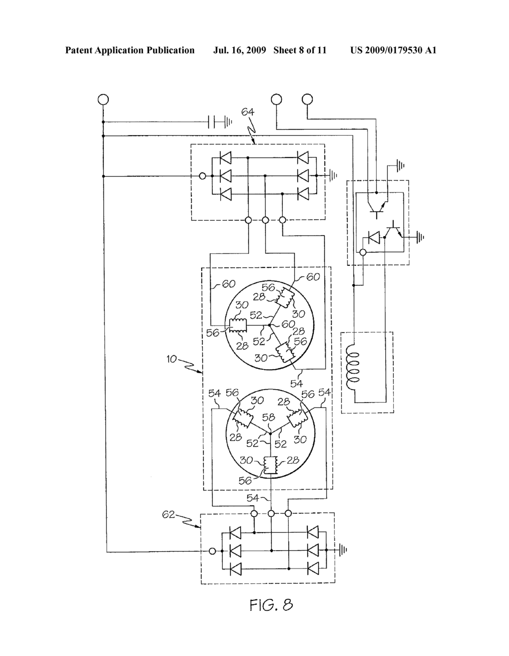 STATOR WINDING HAVING SAME RADIAL POSITIONS - diagram, schematic, and image 09