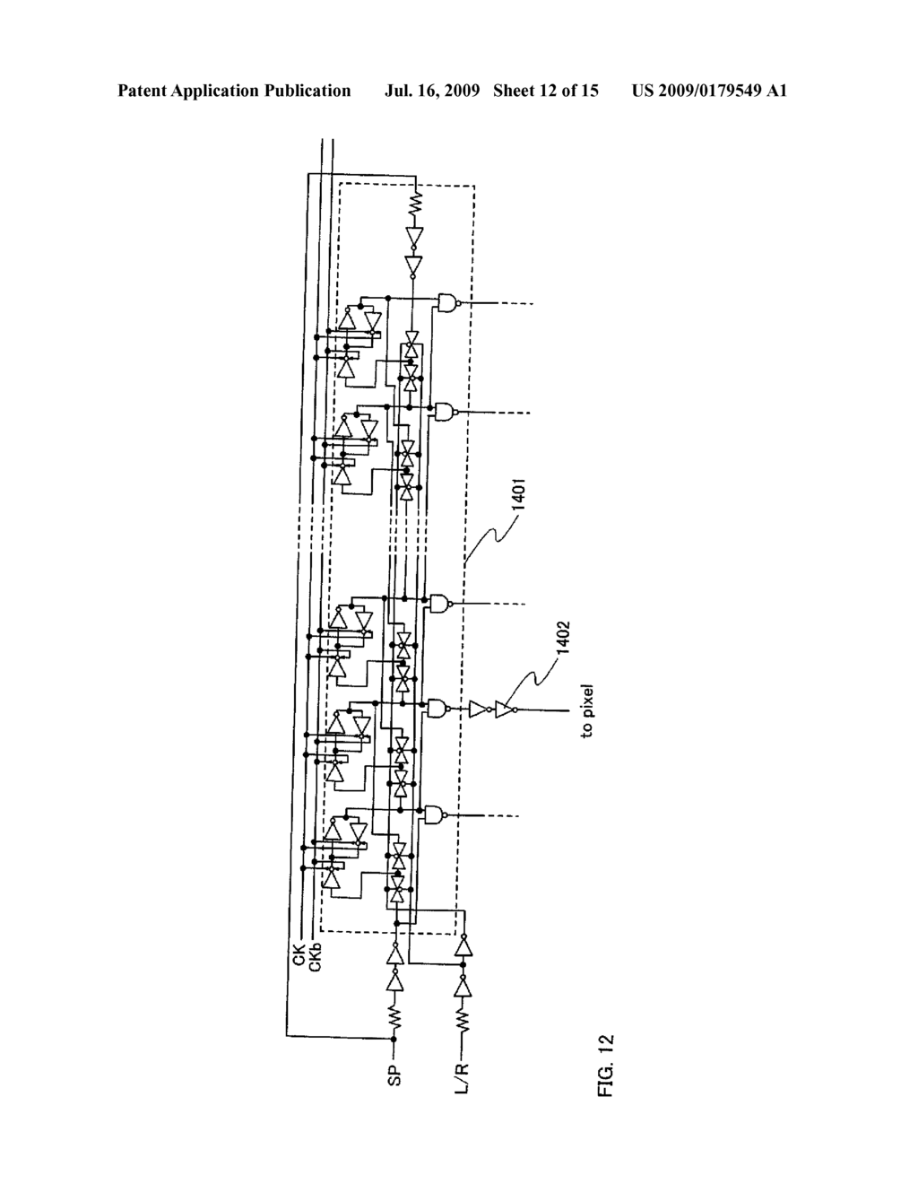 ELECTRONIC DISPLAY INCLUDING A LIGHT-EMITTING ELEMENT AND A COLOR FILTER SANDWICHED BETWEEN TWO POLARIZERS - diagram, schematic, and image 13