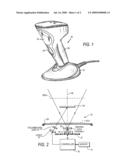 Determining target distance in imaging reader diagram and image