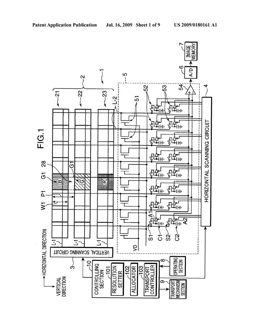 IMAGE READING DEVICE, AND METHOD FOR DRIVING THE SAME - diagram, schematic, and image 02