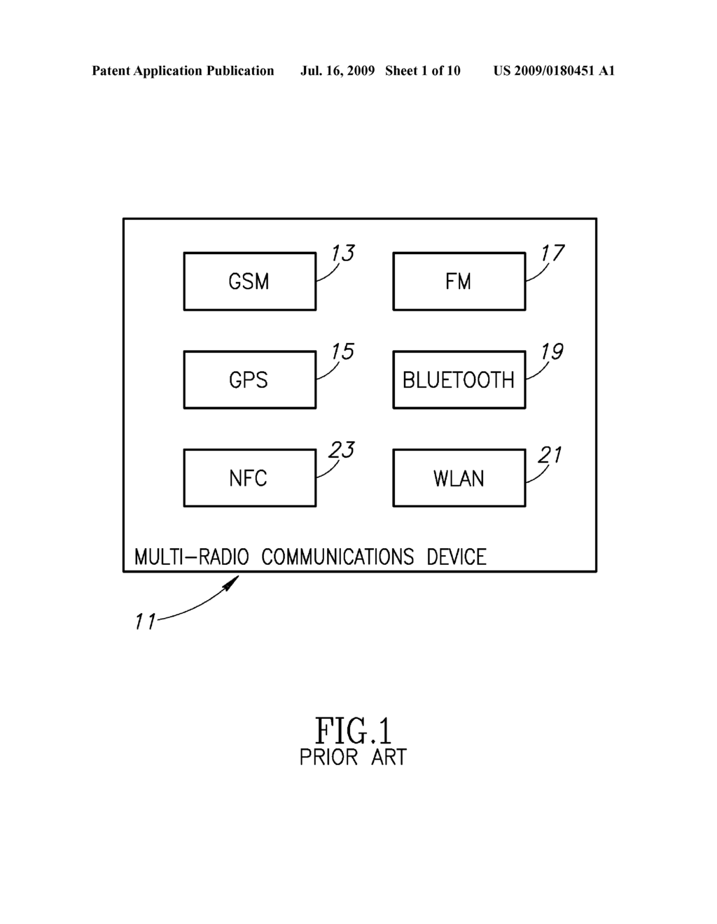 APPARATUS FOR AND METHOD OF COORDINATING TRANSMISSION AND RECEPTION OPPORTUNITIES IN A COMMUNICATIONS DEVICE INCORPORATING MULTIPLE RADIOS - diagram, schematic, and image 02