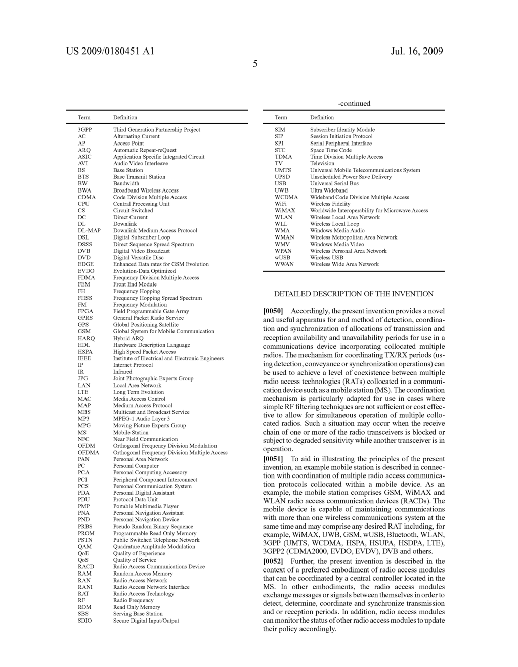 APPARATUS FOR AND METHOD OF COORDINATING TRANSMISSION AND RECEPTION OPPORTUNITIES IN A COMMUNICATIONS DEVICE INCORPORATING MULTIPLE RADIOS - diagram, schematic, and image 16