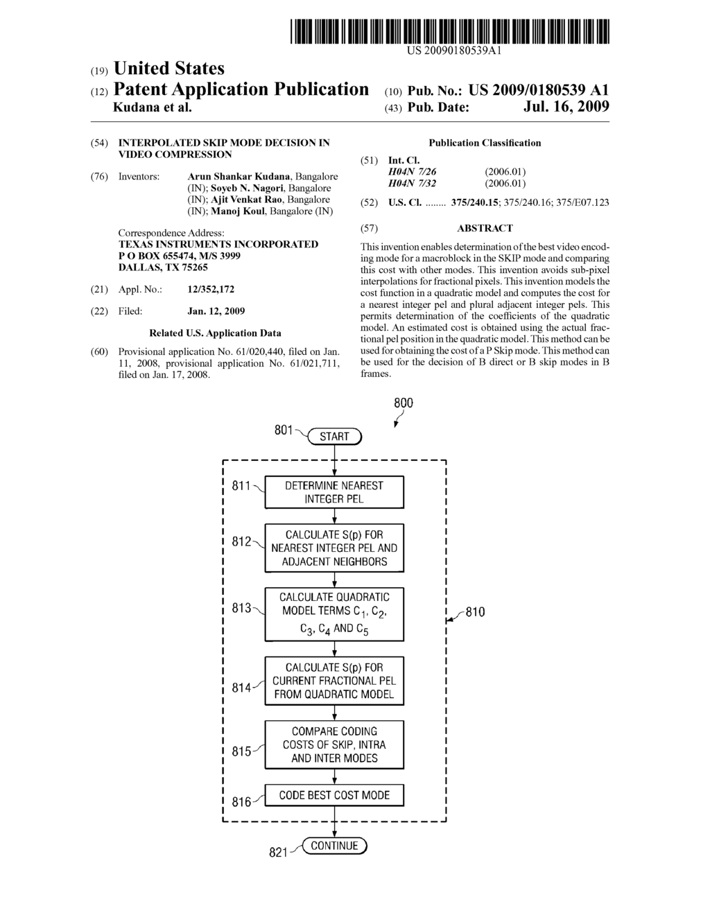 Interpolated Skip Mode Decision in Video Compression - diagram, schematic, and image 01