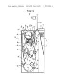 Image forming device, toner cartridge, developer cartridge, and image bearing member cartridge diagram and image