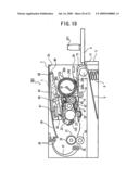 Image forming device, toner cartridge, developer cartridge, and image bearing member cartridge diagram and image