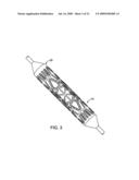 STENT WITH SELF-DEPLOYABLE PORTION HAVING WINGS OF DIFFERENT LENGTHS diagram and image