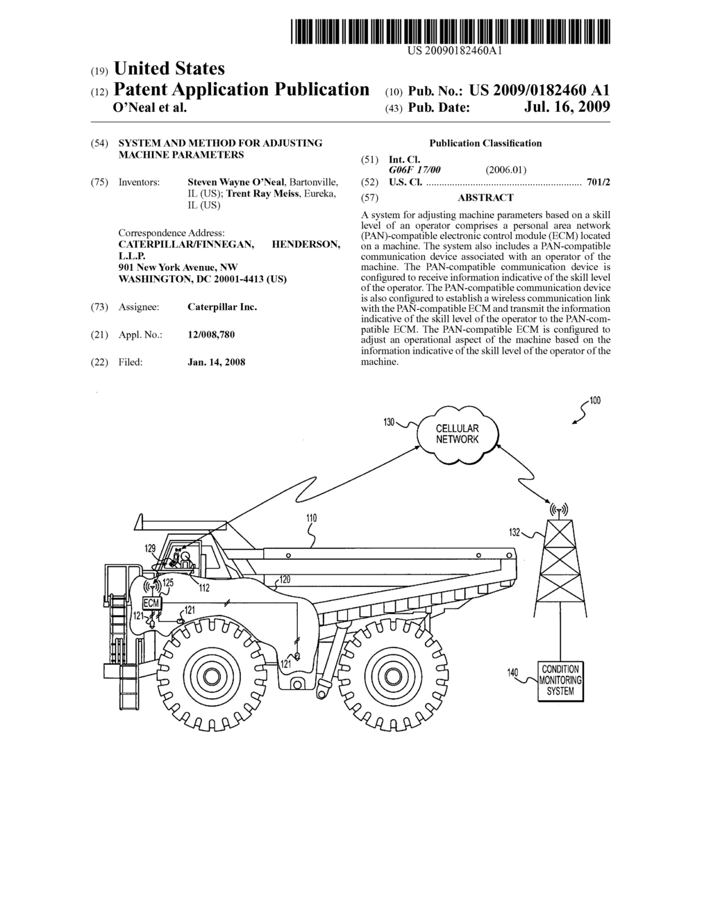 System and method for adjusting machine parameters - diagram, schematic, and image 01