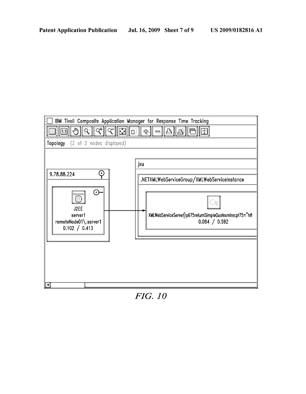 METHOD AND SYSTEM FOR MANAGING J2EE AND .NET INTEROPERATING APPLICATIONS - diagram, schematic, and image 08