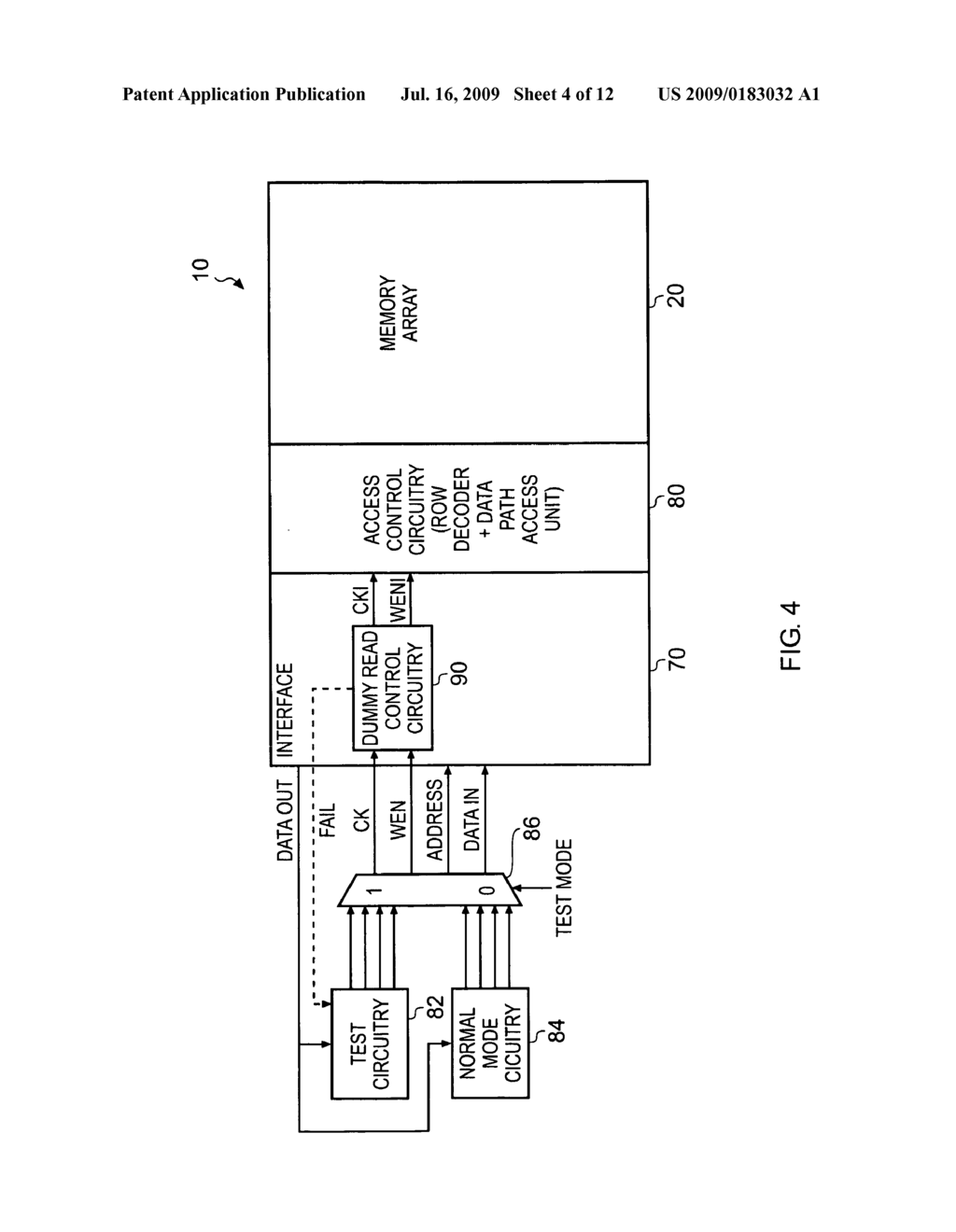 Data processing apparatus and method for testing stability of memory cells in a memory device - diagram, schematic, and image 05
