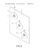 Locking structure for fixing the disk piece diagram and image