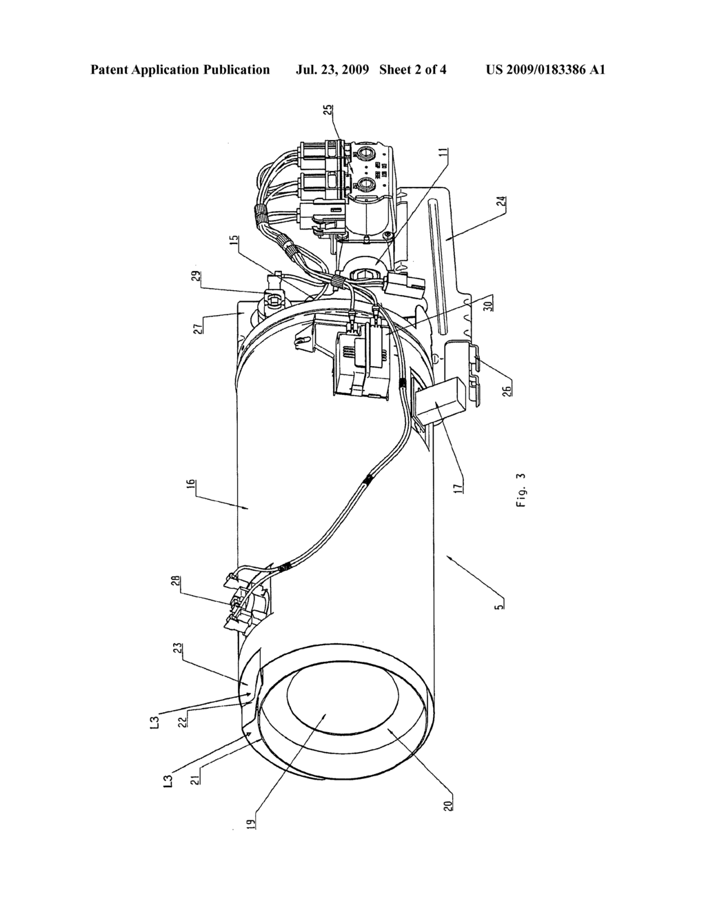 GAS-HEATED LAUNDRY DRYER HAVING A HEATING DEVICE - diagram, schematic, and image 03