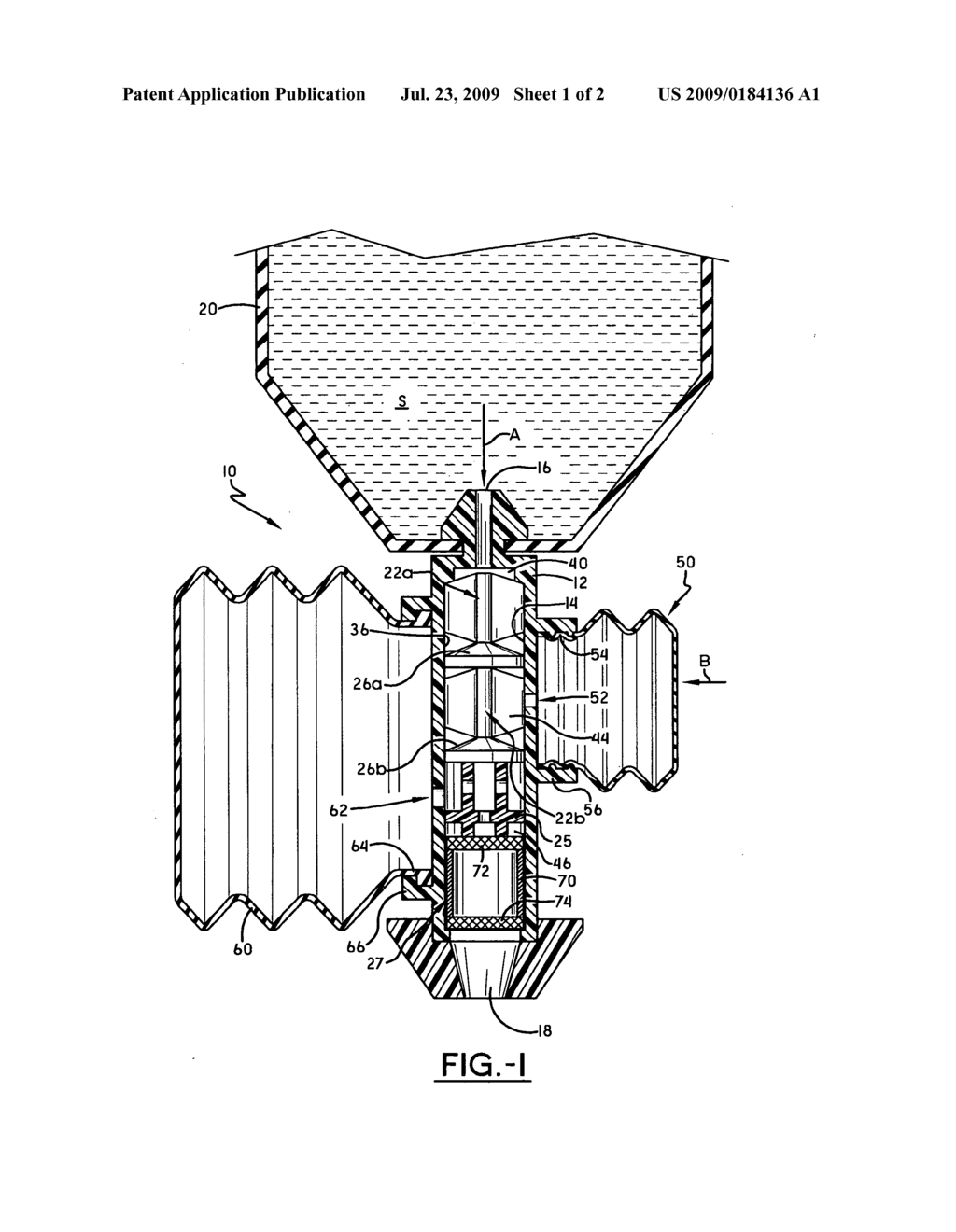 Squeeze action foam pump - diagram, schematic, and image 02