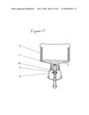 Dispenser with Actuating Means Unengaged with the Dispensing Means diagram and image