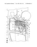 Side impact absorbing structure for vehicle diagram and image